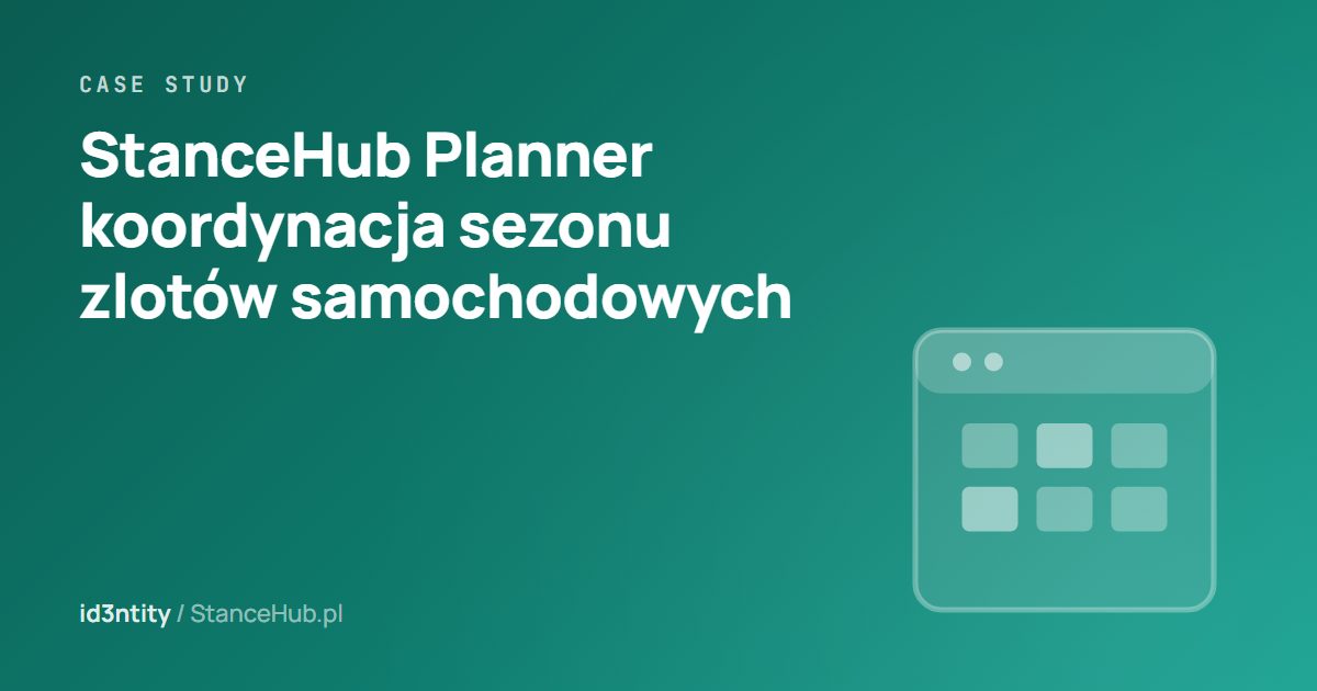 Grafika ilustracyjna: case study aplikacji StanceHub Planner